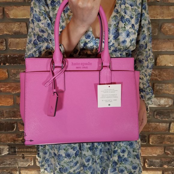 Bright Peony Kate Spade Cameron Medium Satchel NWT - Picture 5 of 7